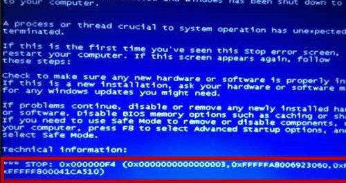 解决电脑0x000000F4蓝屏错误的详细策略